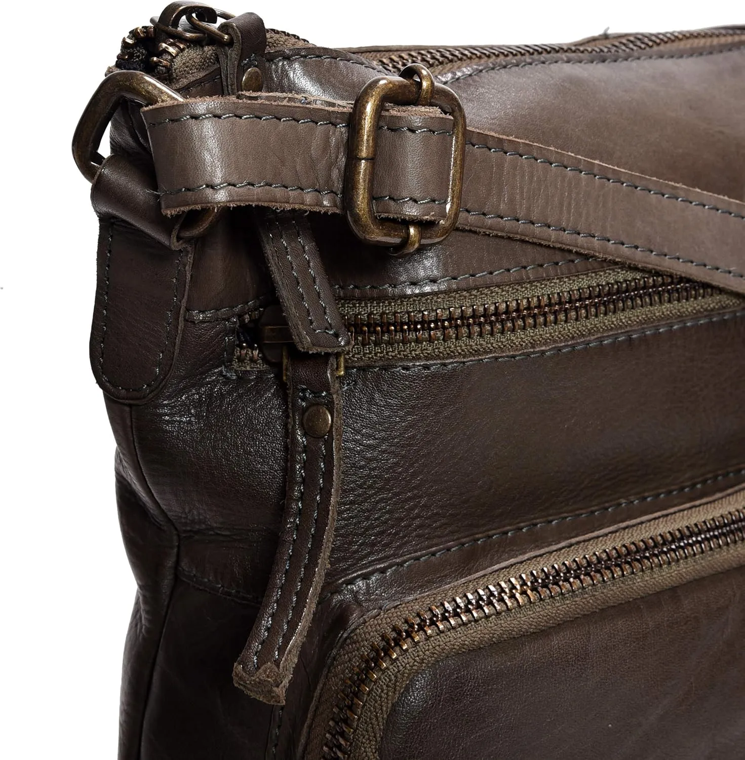Real Leather Crossbody Bags Purses for Women Shoulder Handbags Crossover Handmade Stylish Trendy Pocketbook