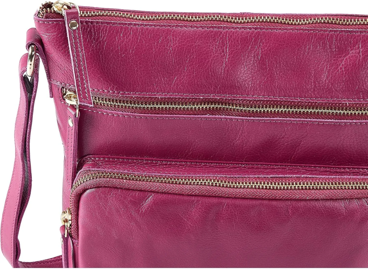 Real Leather Crossbody Bags Purses for Women Shoulder Handbags Crossover Handmade Stylish Trendy Pocketbook