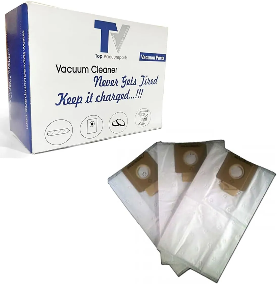 Replacement part for Cirrus Style B Upright Hepa Vacuum Bags 14035 for CR49 and Sunbeam VC9310S # Compare to part C14035
