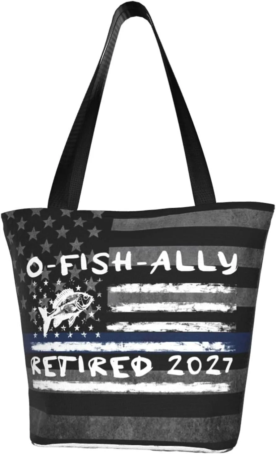 Retirement Fisherman O-Fish-Ally Retired 2027 Fashion Shoulder Bag Large Capacity For Man Or Woman