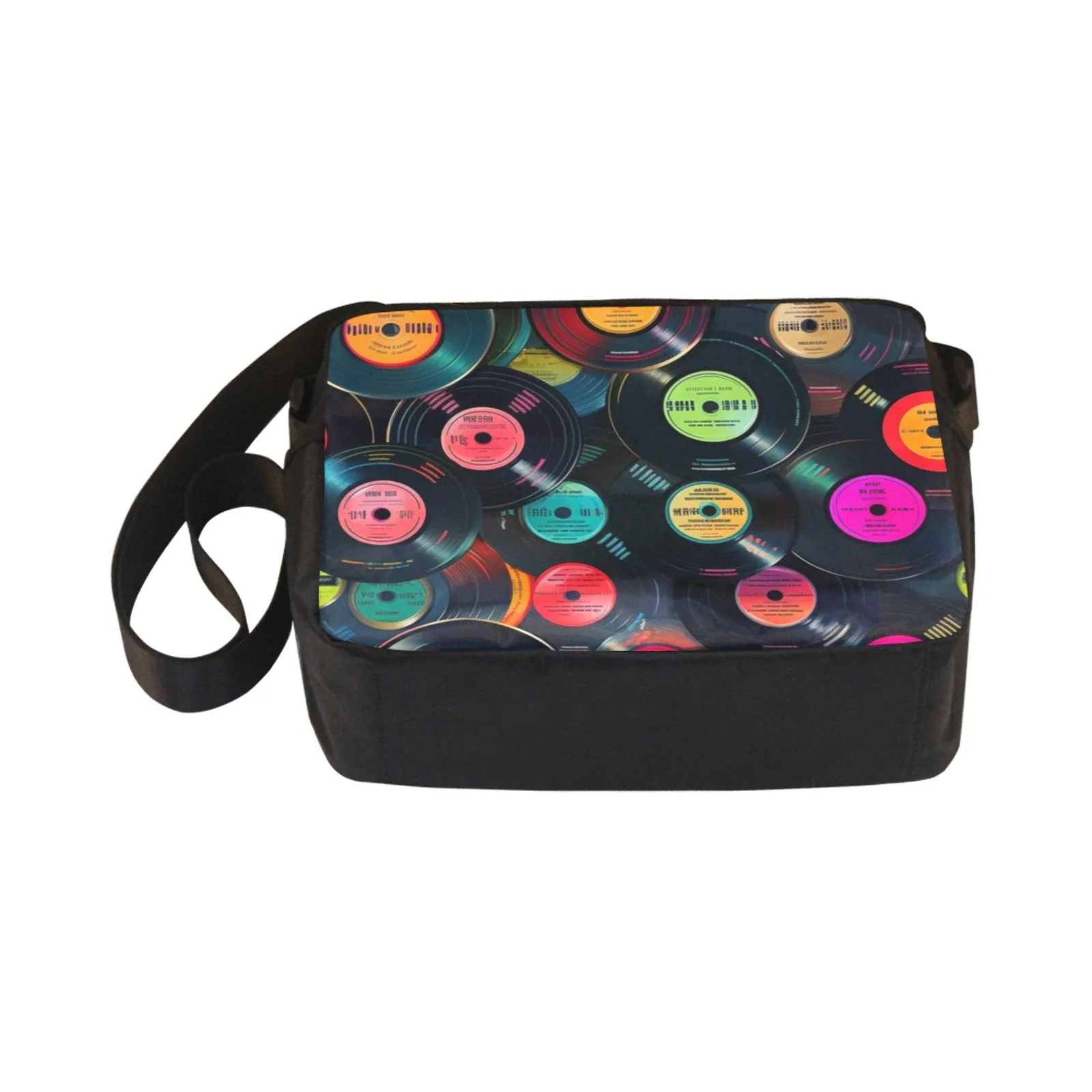 Retro Vinyl Records - Classic Cross-body Nylon Bags