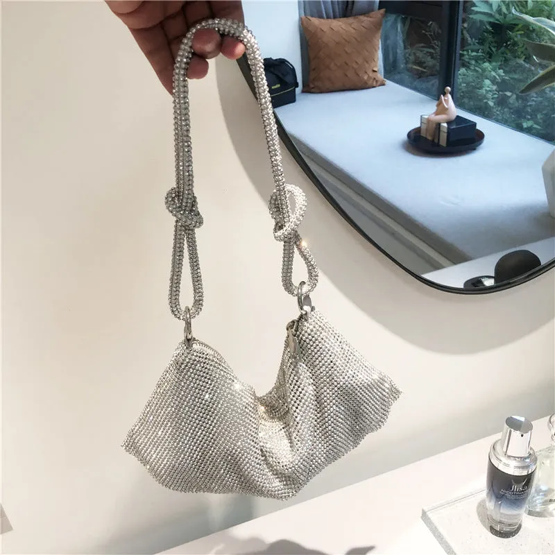 Rhinestone Daily Party Bags Intuitive Augmented reality Patchwork