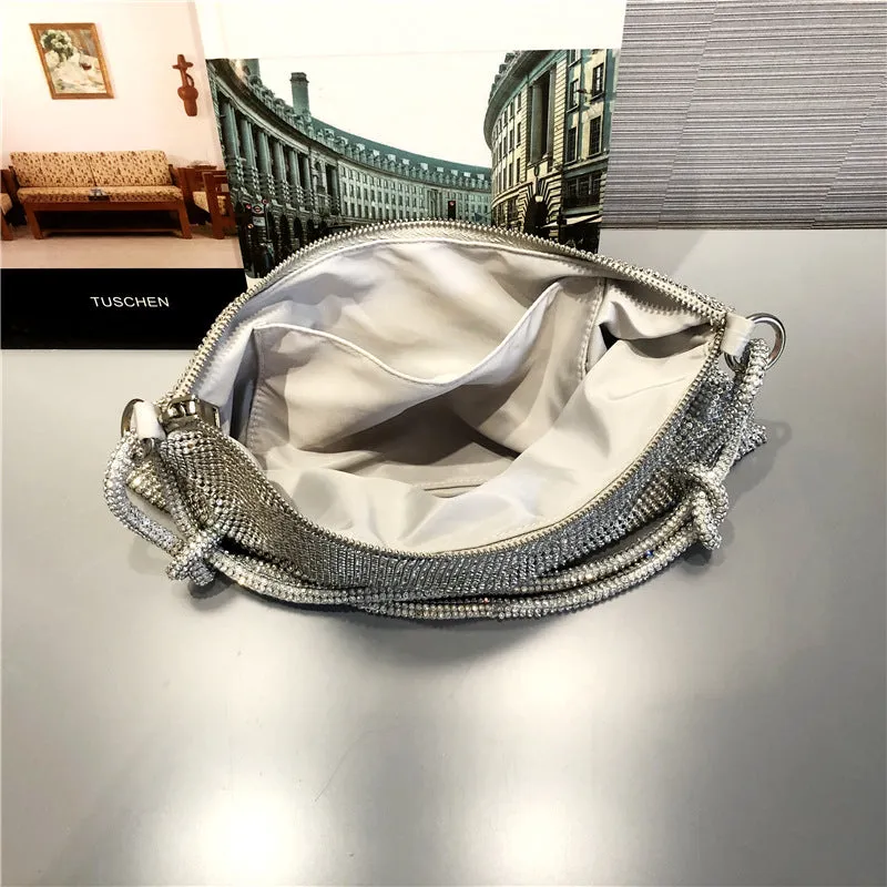 Rhinestone Daily Party Bags Intuitive Augmented reality Patchwork