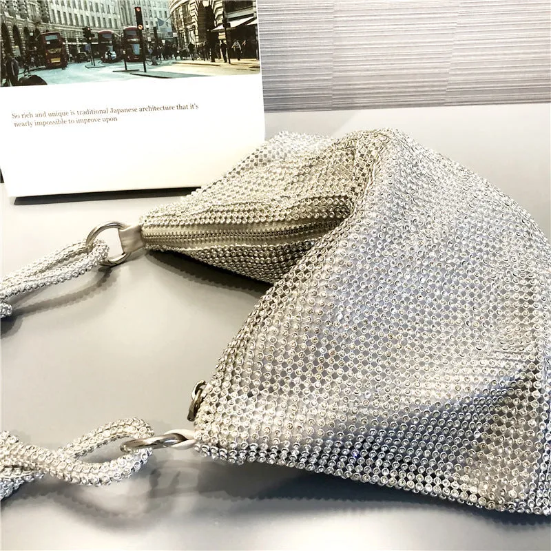 Rhinestone Daily Party Bags Intuitive Augmented reality Patchwork