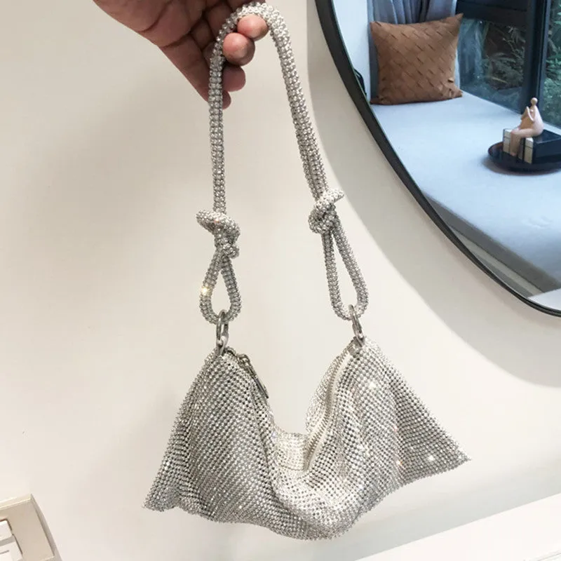 Rhinestone Daily Party Bags Intuitive Augmented reality Patchwork