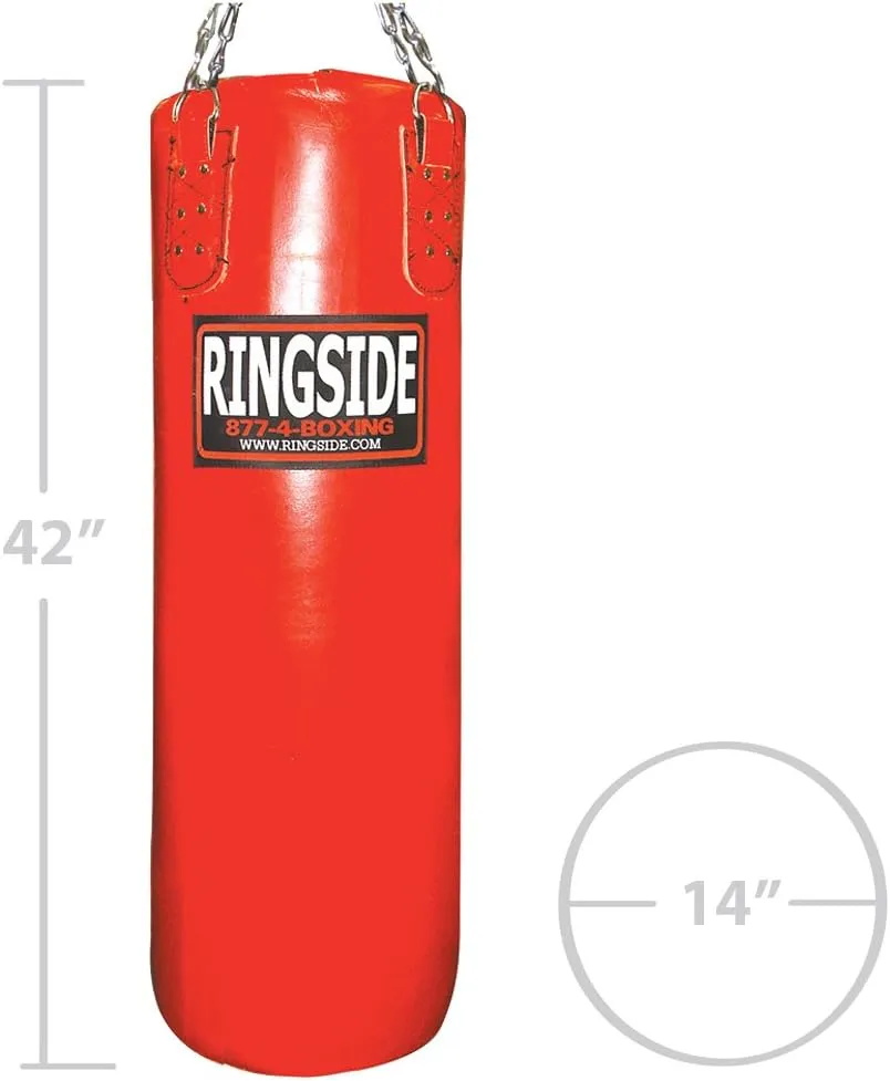 Ringside 100-pound Leather Boxing Punching Heavy Bag (Filled)