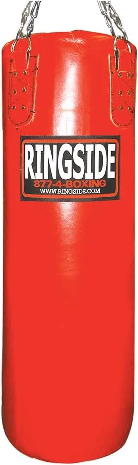 Ringside 100-pound Leather Boxing Punching Heavy Bag (Filled)