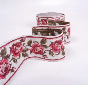 Roses ribbon - 60 mm