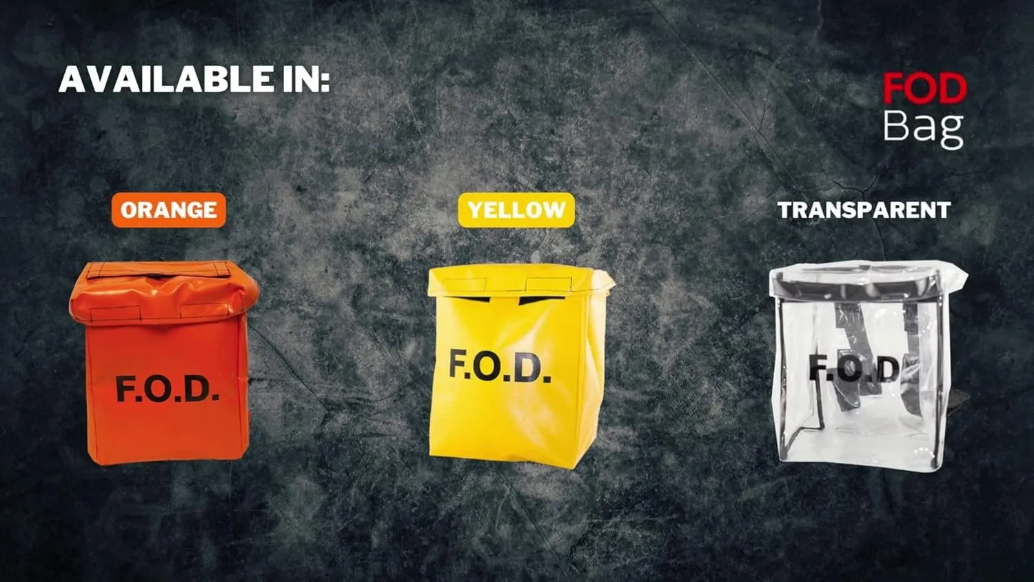 Scaffold Hanging Style FOD Bag - Padded, Hanging Style Bag with Hook-and-Loop Straps - Suitable for Aerospace, Aviation Industry - Help Eliminate Foreign Object Debris (Yellow)