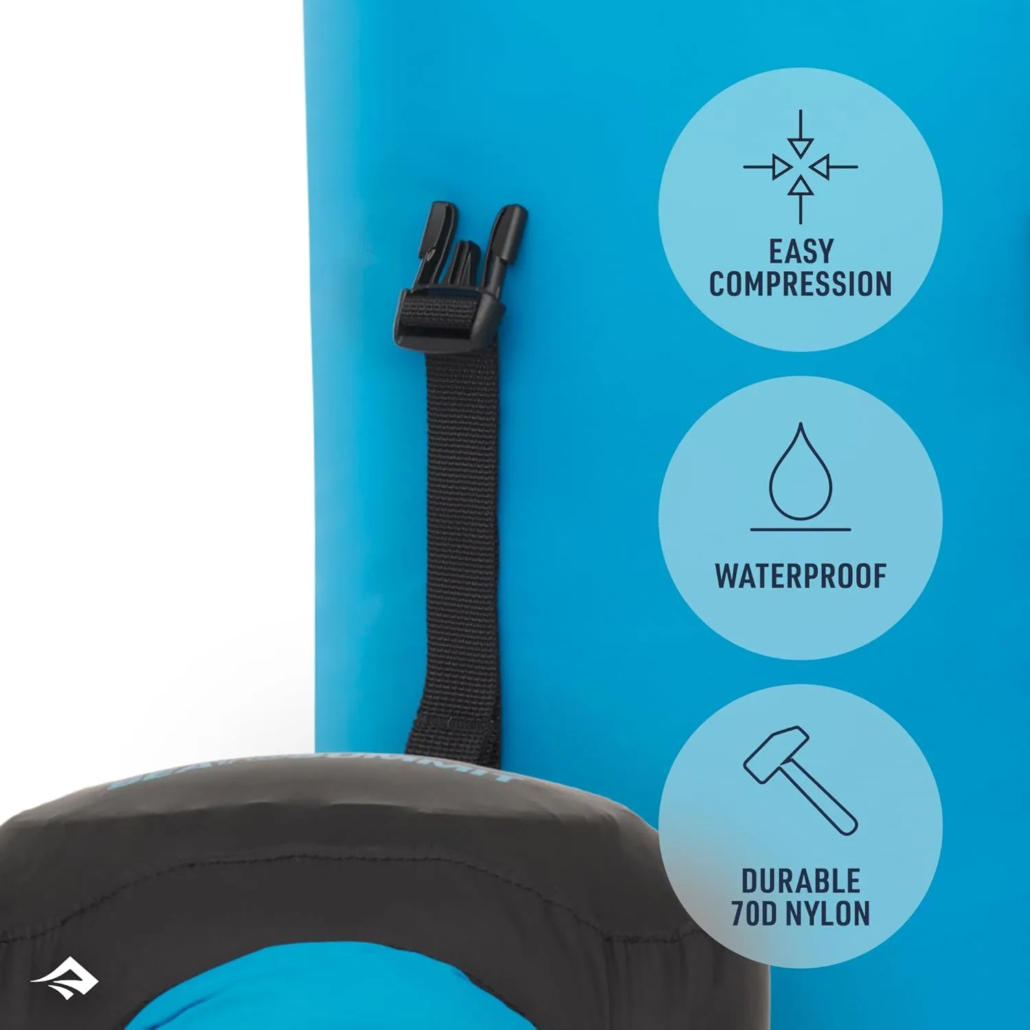Sea to Summit eVac Compression Dry Bag, Waterproof Compression Sack, 35 Liter, High Rise Grey