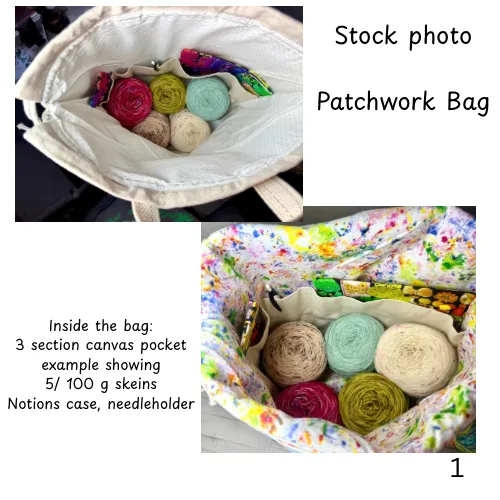 Sheep Patchwork Project Bag