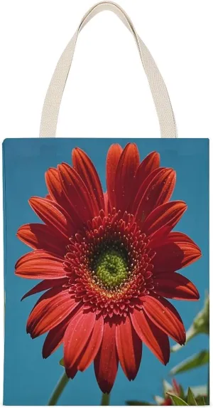 Shoulder Bag, Red Flower Petals Printed Tote Bag,reusable Color Shopping Bag,fitness Tote Bag,adult Tote Bag