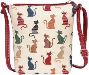 Signare Tapestry Cross-body Satchel Bag/Lightweight Purse