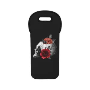 Skull & Roses Wine Tote Bag