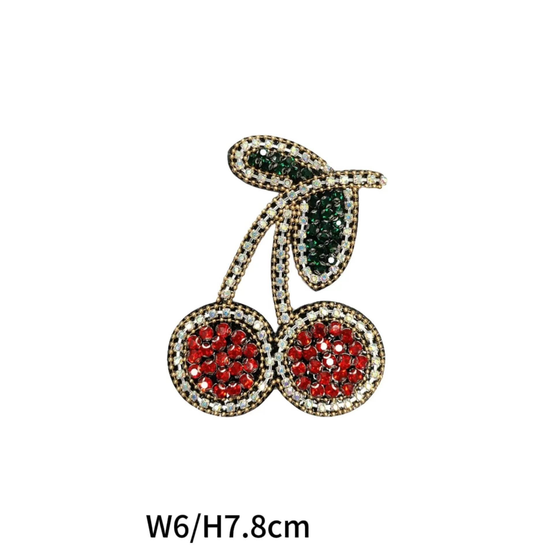 Skull Cherry Pattern Applique Handmade Clothing Embellishment 6 Pack