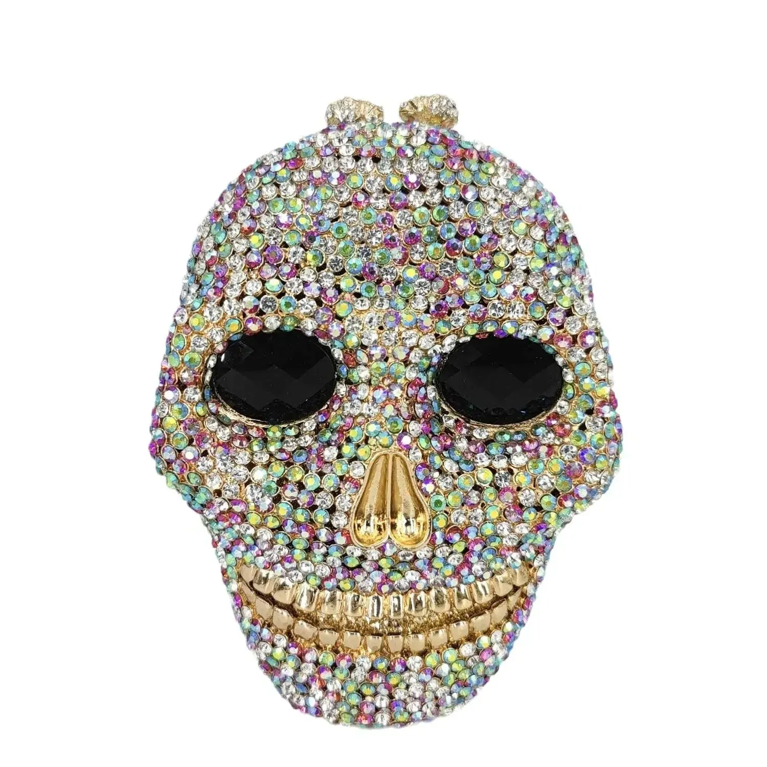 Skull Clutch Bag - Halloween Women's Crystal Party Clutch Bag