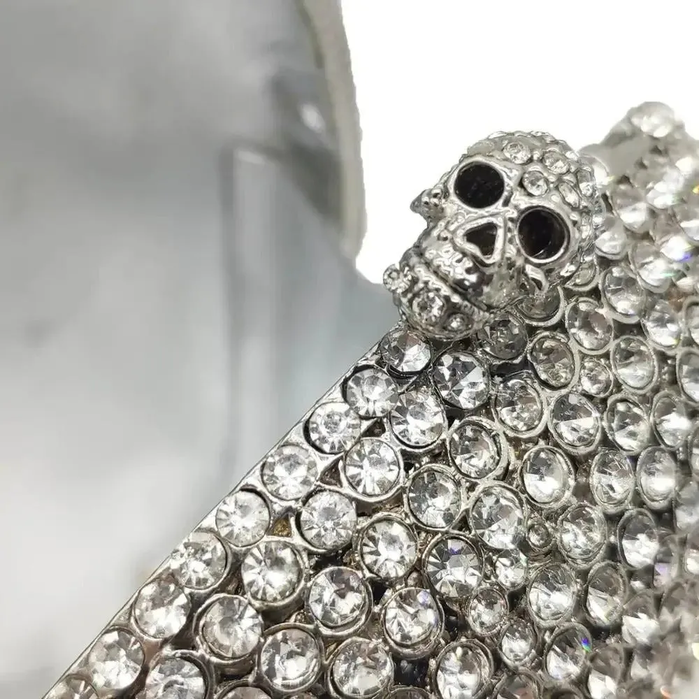 Skull Clutch Bag - Halloween Women's Crystal Party Clutch Bag