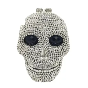 Skull Clutch Bag - Halloween Women's Crystal Party Clutch Bag