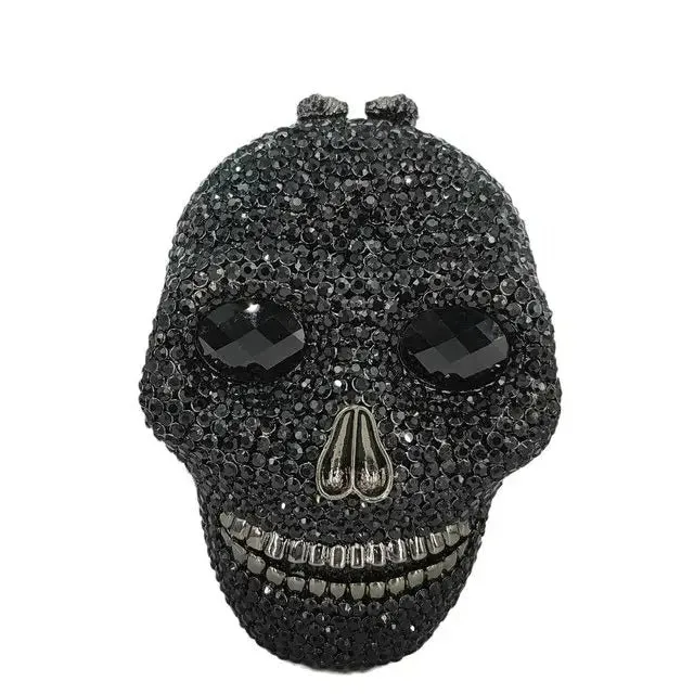 Skull Clutch Bag - Halloween Women's Crystal Party Clutch Bag