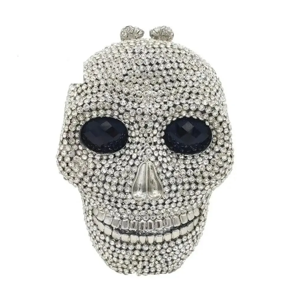 Skull Clutch Bag - Halloween Women's Crystal Party Clutch Bag