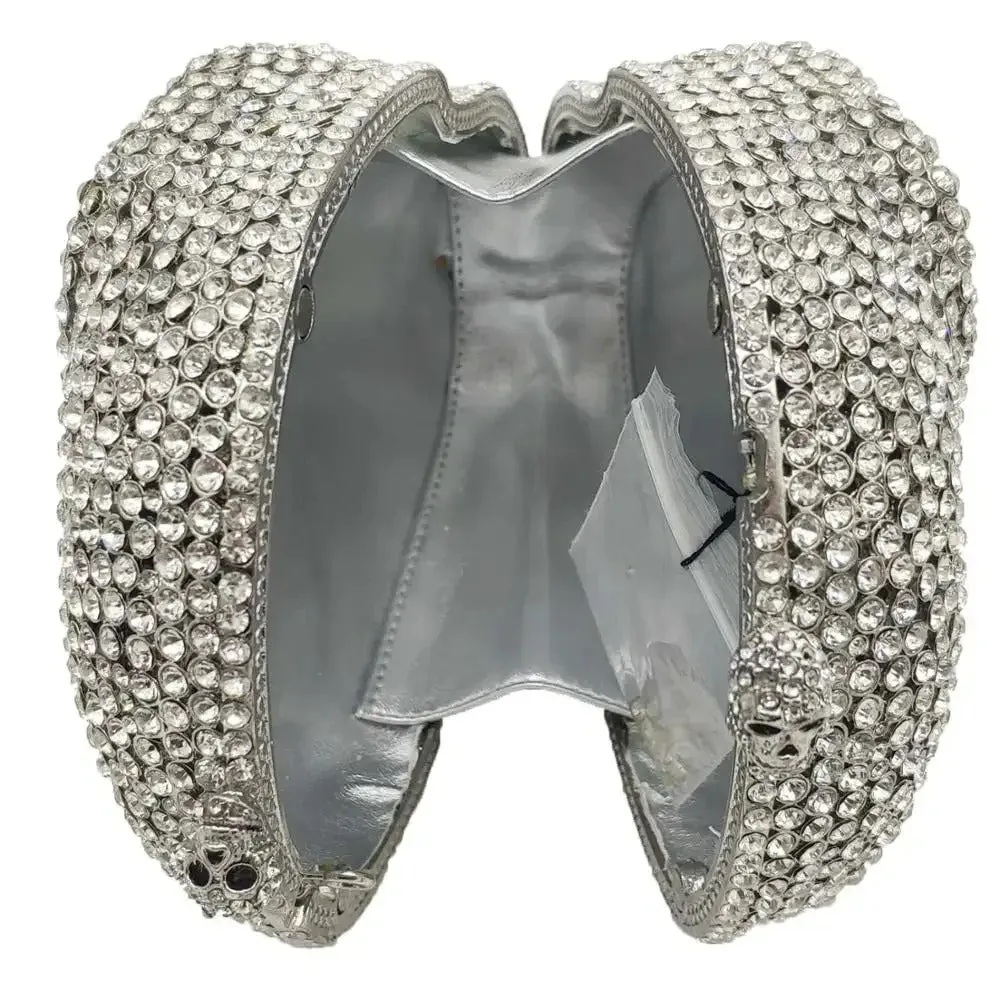 Skull Clutch Bag - Halloween Women's Crystal Party Clutch Bag