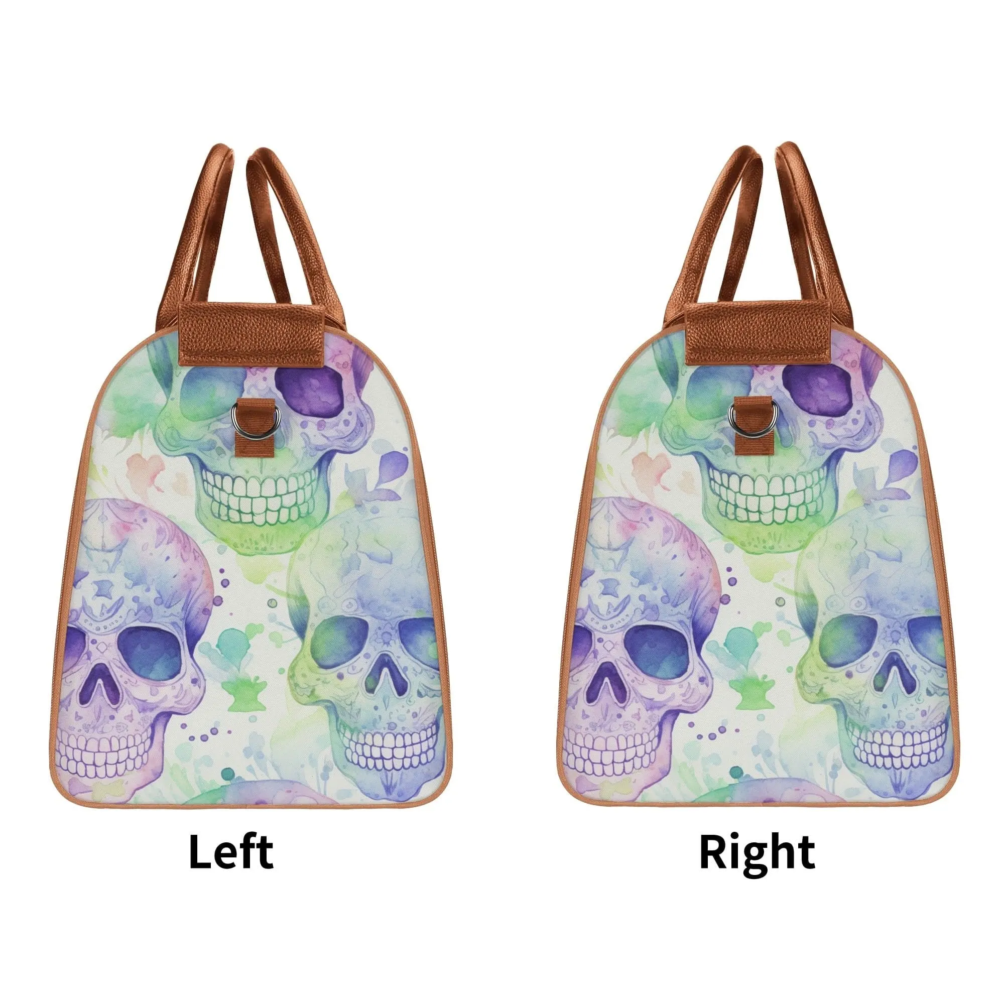 Skulls Fabric Duffle Bag Foldable Travel Bag