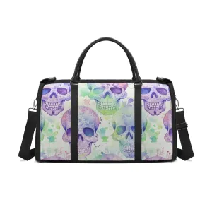 Skulls Fabric Duffle Bag Foldable Travel Bag