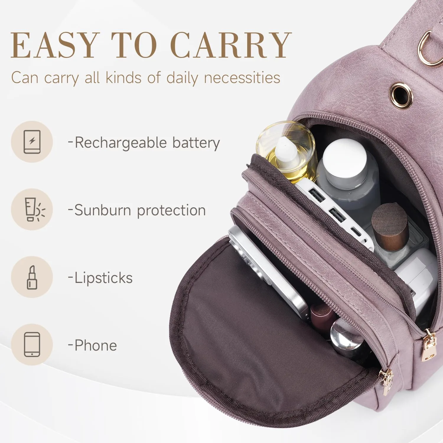 Sling Bag for Women Men Crossbody Tote Blet Bags Trendy Fanny Backpack Pack Travel Purse