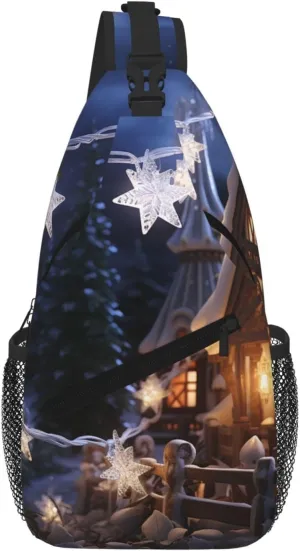 Sling Bag For Women Men Travel Hiking Backpack Crossbody Shoulder Chest Bags Christmas Home Casual Daypack