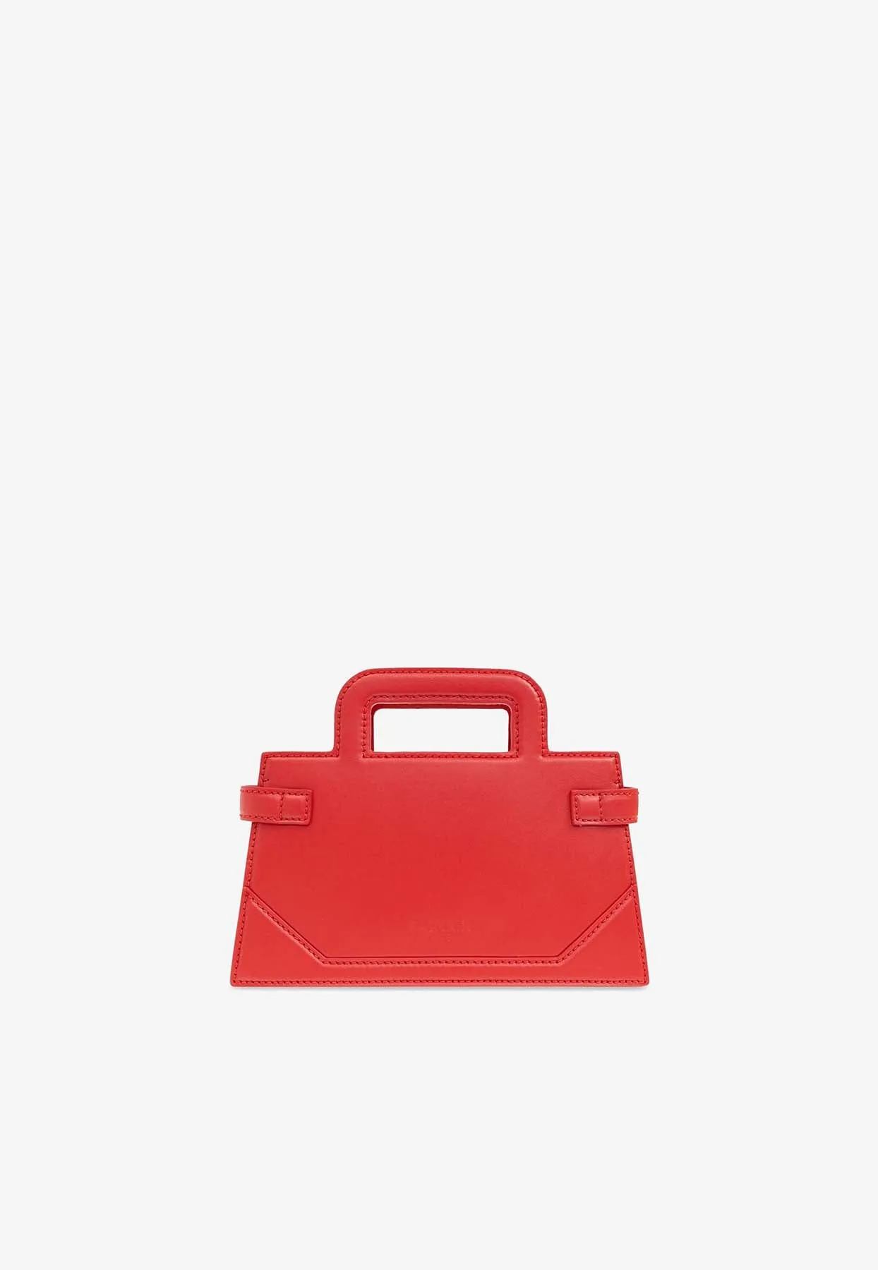 Small B-Buzz Leather Top Handle Bag