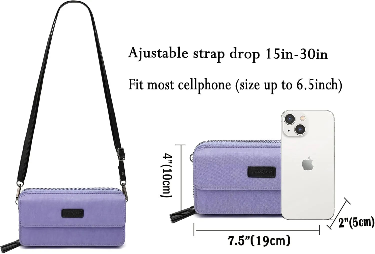 Small Crossbody Bags Phone Wallet Purse With Wristlet