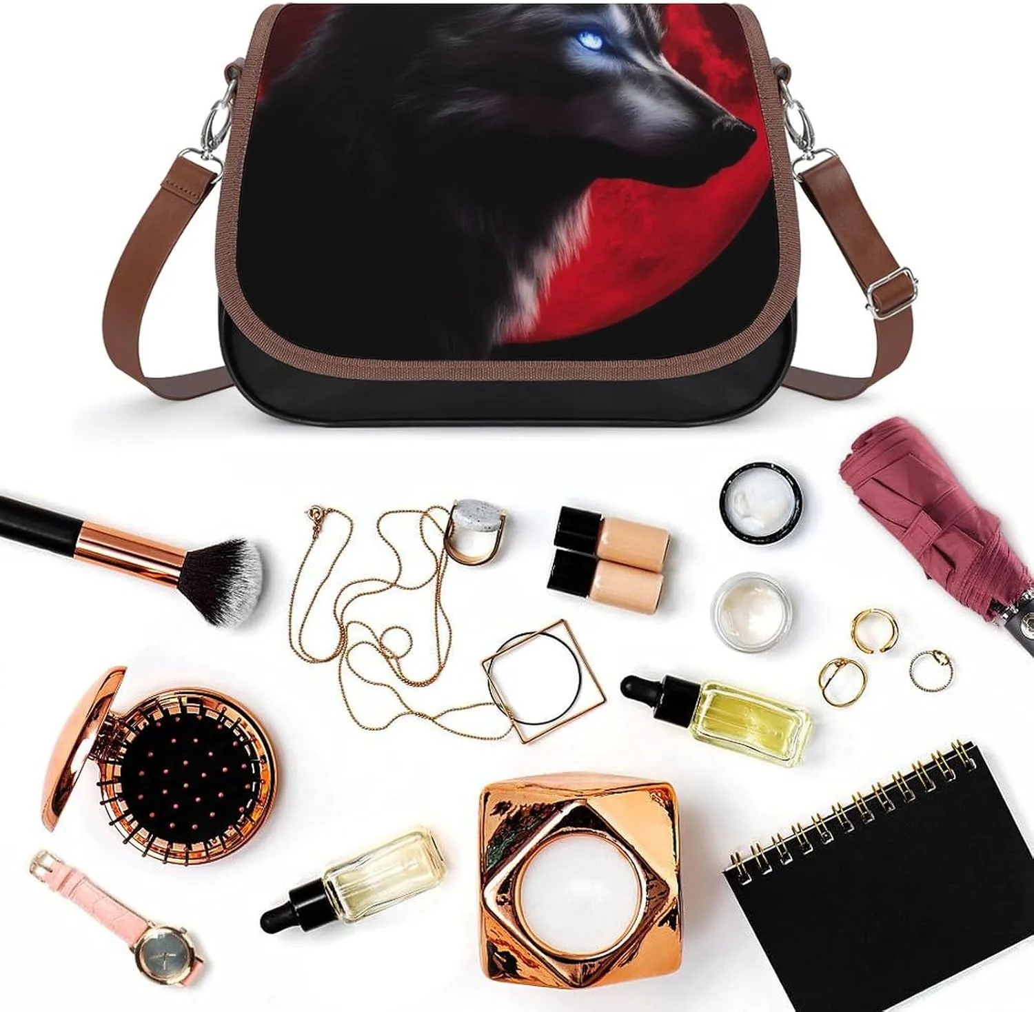 Small Crossbody Shoulder Purse for Women Men, Pu Leather Travel Purse Waterproof Cross Body Bags