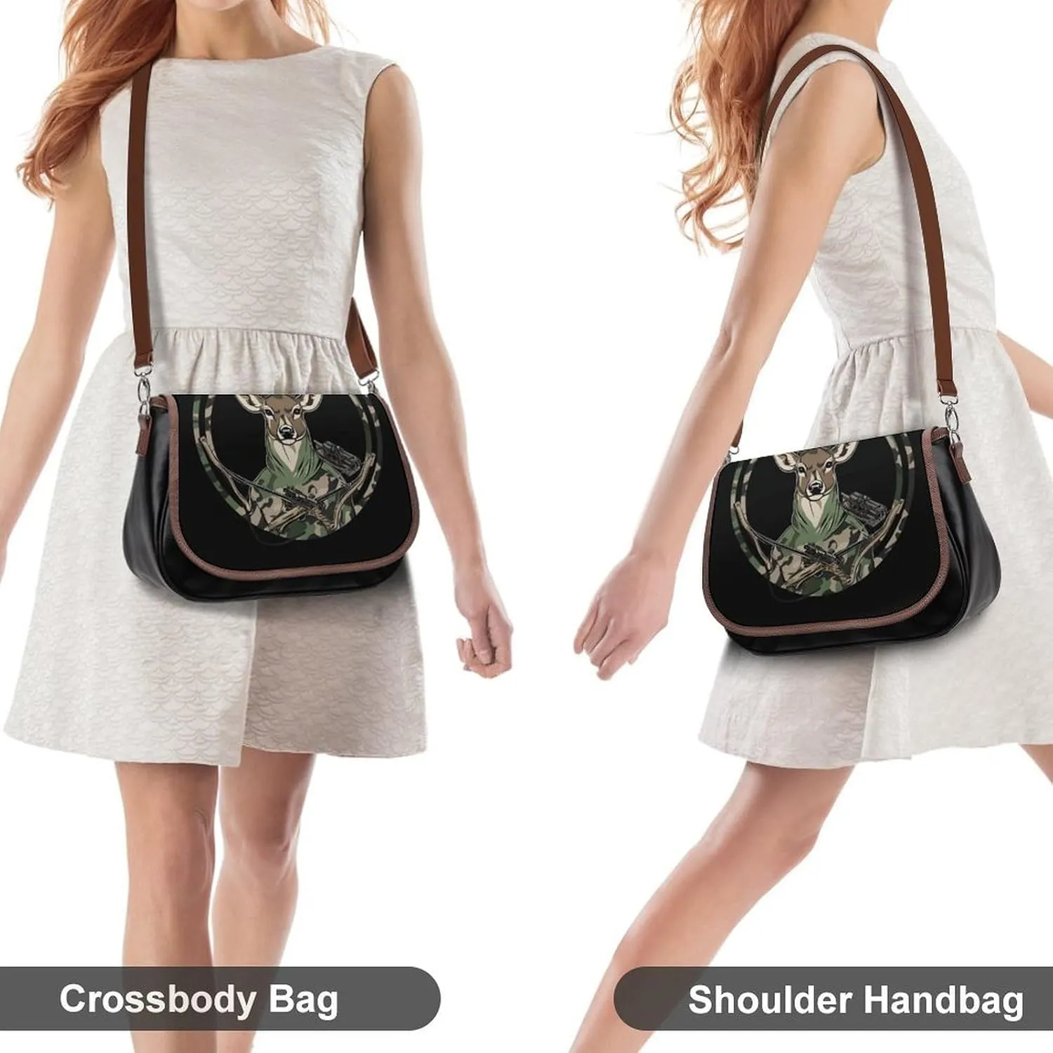 Small Crossbody Shoulder Purse for Women Men, Pu Leather Travel Purse Waterproof Cross Body Bags