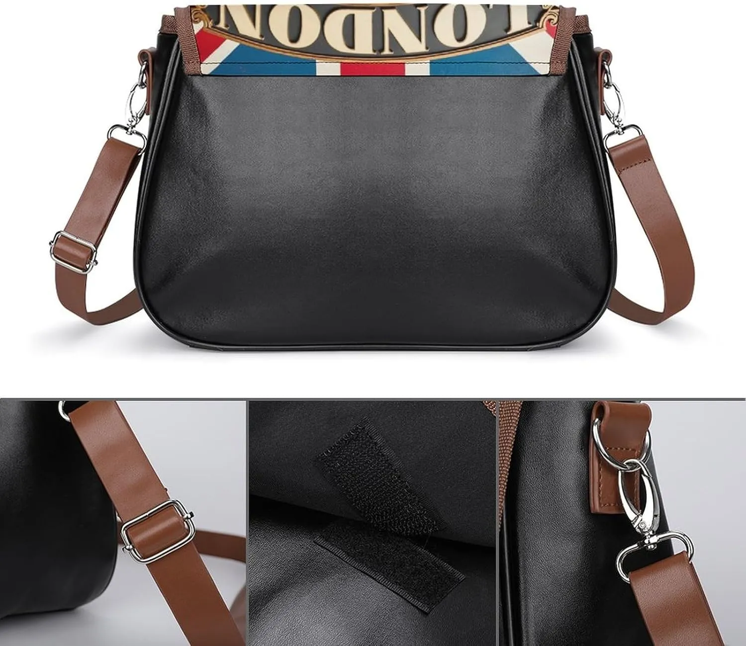 Small Crossbody Shoulder Purse for Women Men, Pu Leather Travel Purse Waterproof Cross Body Bags