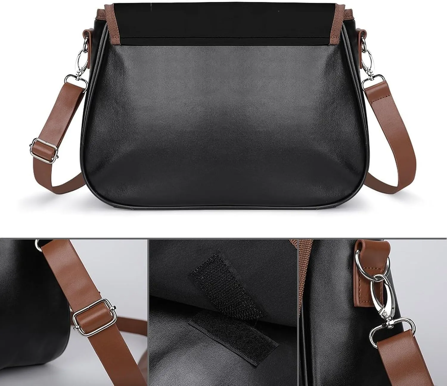 Small Crossbody Shoulder Purse for Women Men, Pu Leather Travel Purse Waterproof Cross Body Bags