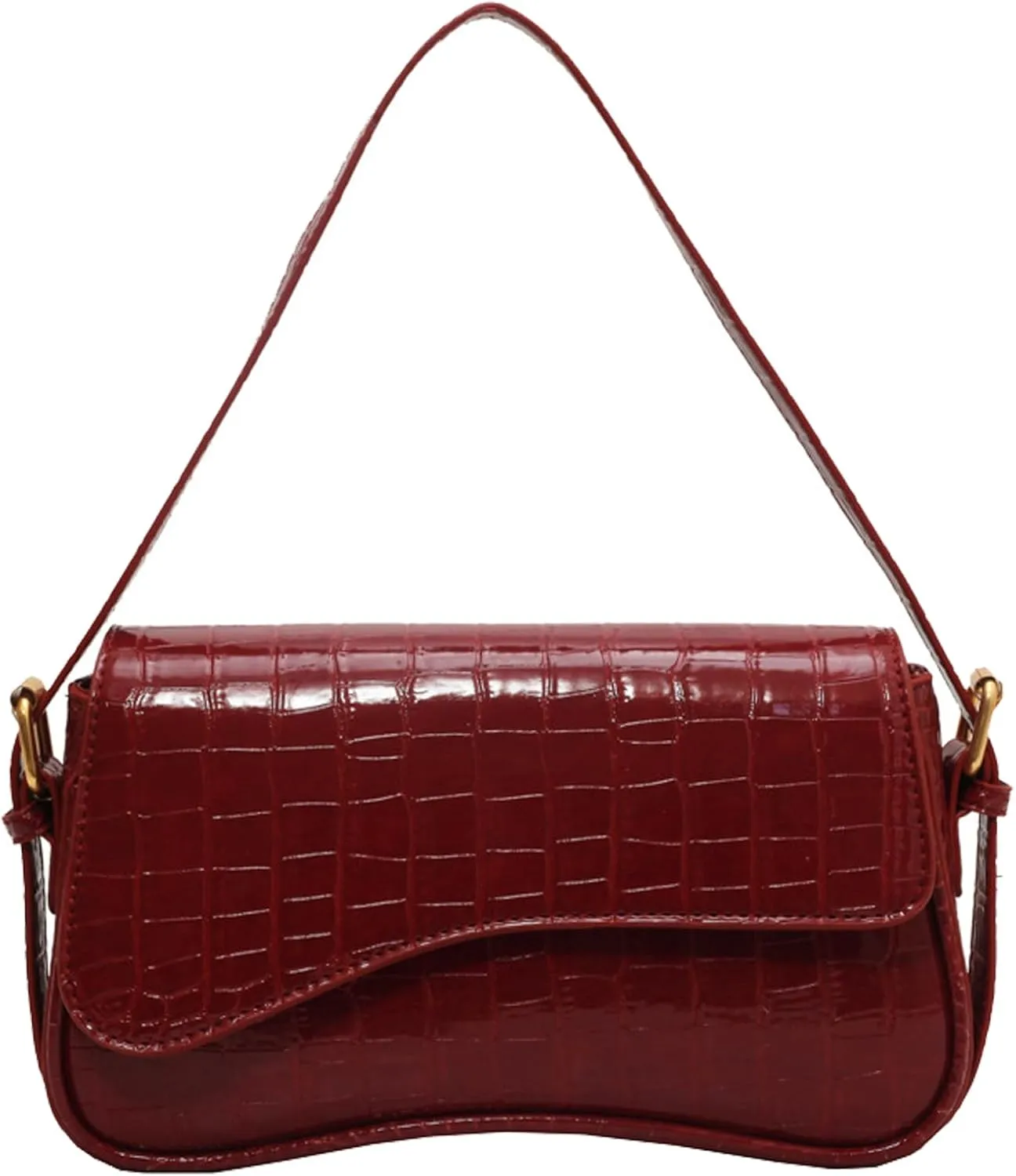 Small Shoulder Bags,Trendy Crossbody Purses for Women Waterproof Leather Handbags Clutch Tote Designer Bags black purse