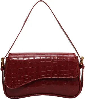 Small Shoulder Bags,Trendy Crossbody Purses for Women Waterproof Leather Handbags Clutch Tote Designer Bags black purse