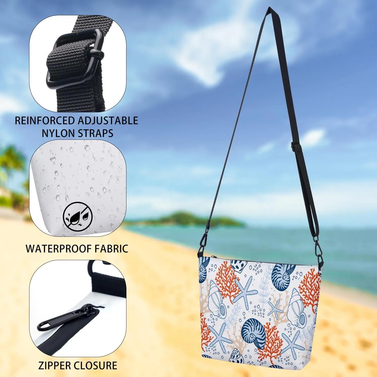 Small Sling Backpack Crossbody Bags Women,Monogram Initial Waterproof Chest Bag Daypack Fanny Pack Cross Body Bag Outdoors
