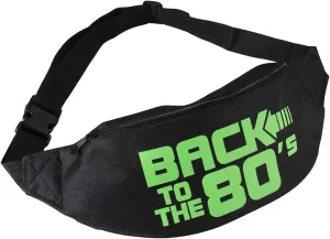 Smile Fish Neon Retro 80s Fanny Pack Waist Bag Festival Theme Party Vintage 80s Party Women/Men Black