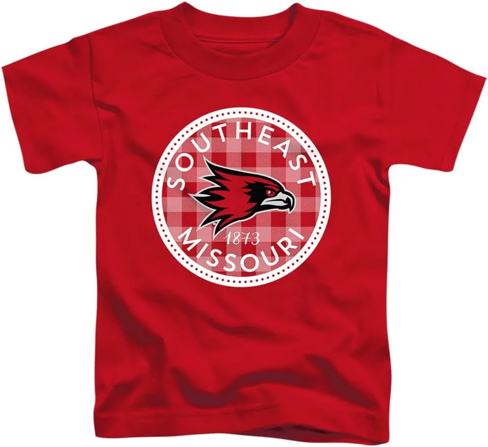 Southeast Missouri State University Official Plaid Badge Unisex Toddler T Shirt