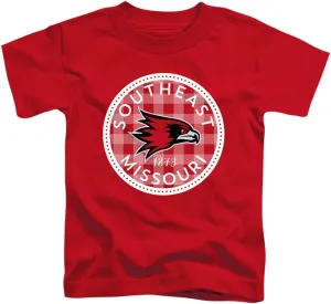 Southeast Missouri State University Official Plaid Badge Unisex Toddler T Shirt