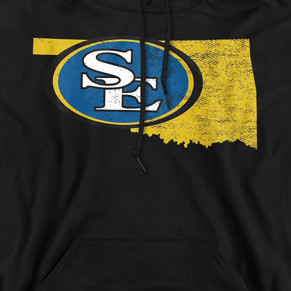 Southeastern Oklahoma State University Official State Shape Unisex Adult Pull-Over Hoodie