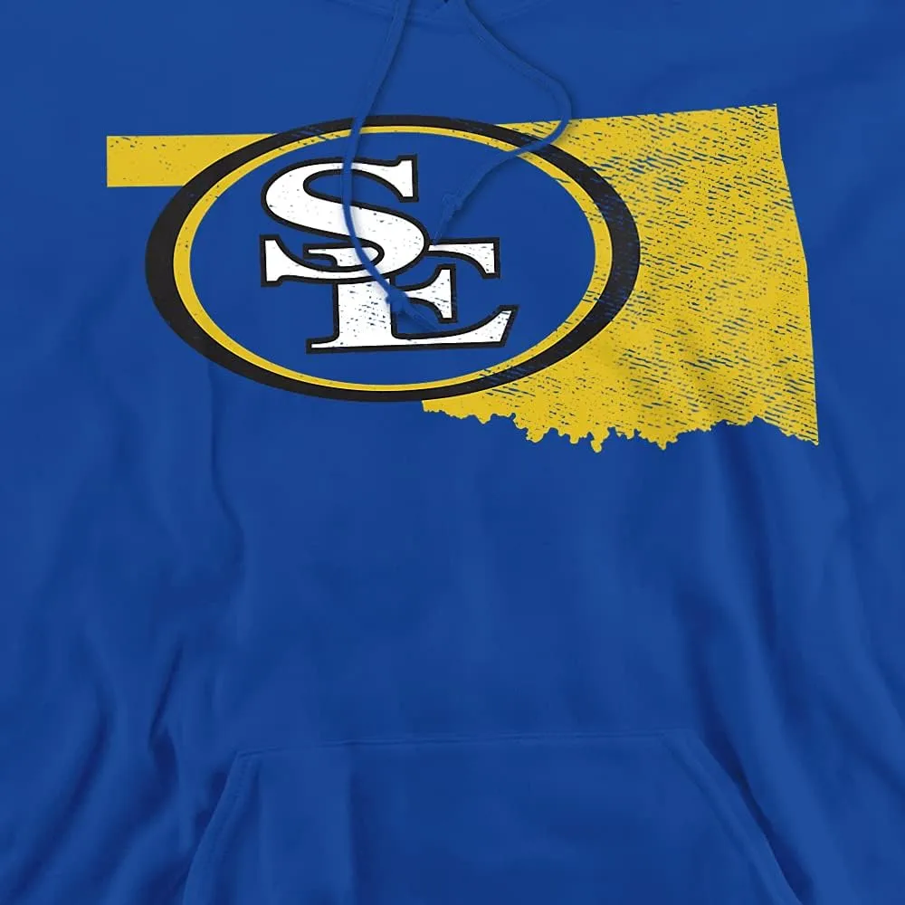 Southeastern Oklahoma State University Official State Shape Unisex Adult Pull-Over Hoodie