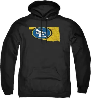 Southeastern Oklahoma State University Official State Shape Unisex Adult Pull-Over Hoodie