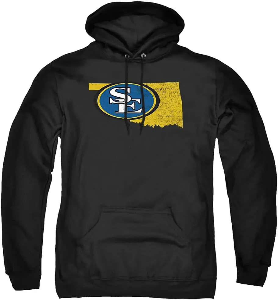 Southeastern Oklahoma State University Official State Shape Unisex Adult Pull-Over Hoodie