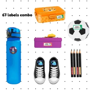 Space Waterproof Label Combo - Pack of 67 labels