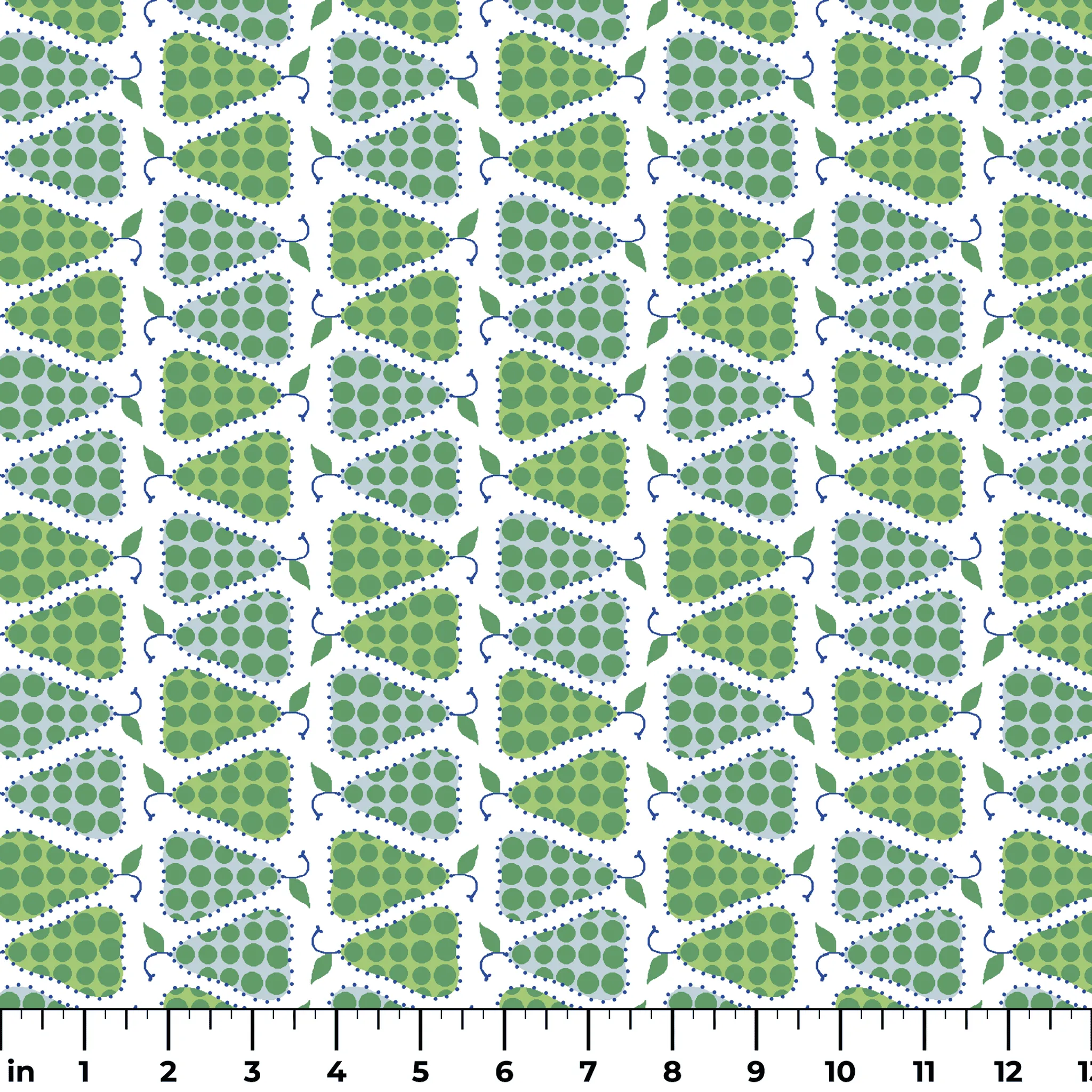 Speckled Pears - Fresh Fruit Fabric