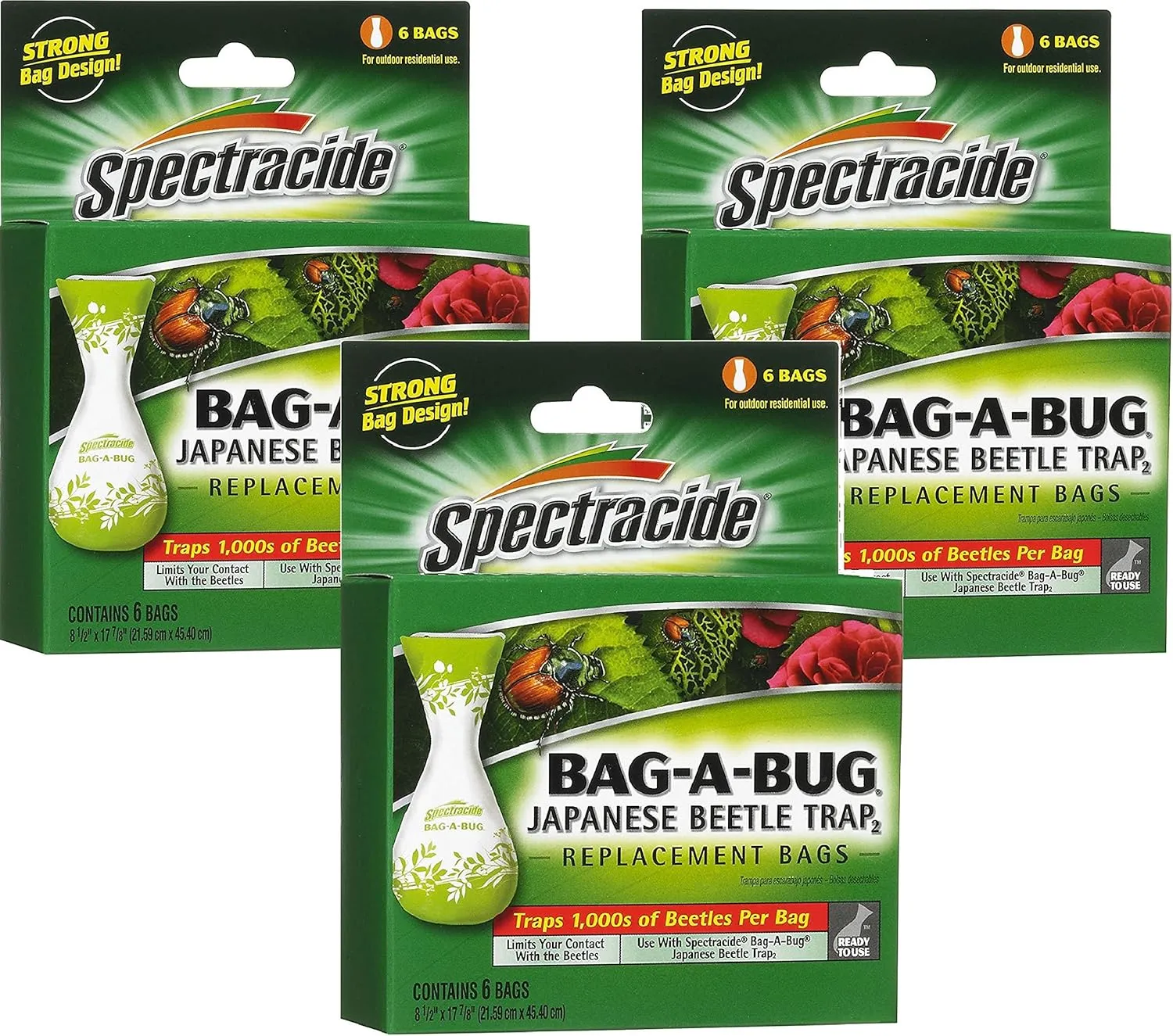 Spectracide Bag-A-Bug Japanese Beetle Trap2 Replacement Bag, 18ct.