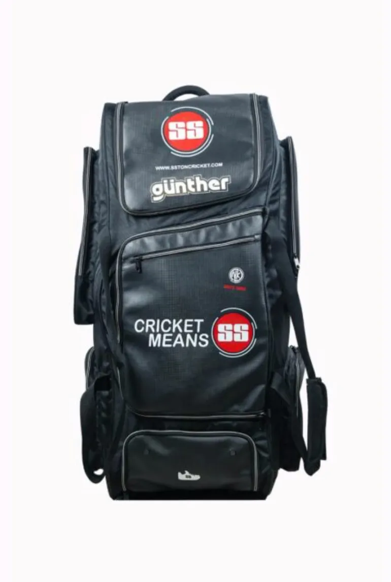 SS Gunther kit bag black (Wheel) Cricket kit Bag