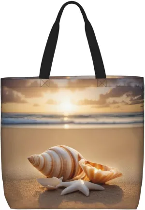 SSIMOO White Daisy Stylish Zipper Shopping Bags,Shoulder Bag,The Perfect Blend Of Style And Convenience